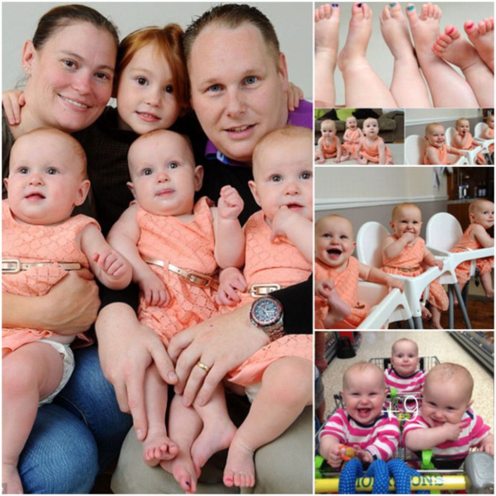 Magically Identical Triplets: Parents Use Color-Coded Toenails to Tell Them Apart